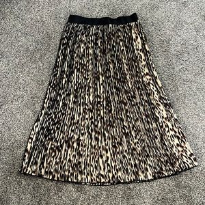 Leopard pleated midi skirt - Size S